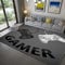 Xisnuient Gamer Controller Teppiche Rutschfeste Fußmatte Runner Teppich für Wohnzimmer Schlafzimmer Kinder Spiel Krabbelmatte Teenager Junge Graffiti Spielkonsole Großer Rugs (Grau,120x160 cm)