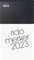 rido/idé Tageskalender Modell Merker 2023 Blattgröße 10,8 x 20,1 cm schwarz