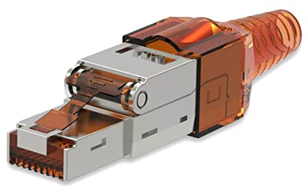 1 Stück Netzwerkstecker Cat 7 werkzeuglos CAT7 CAT7A RJ45 LAN UTP Kabel Stecker ohne Werkzeug werkzeugfrei CAT6a CAT6 CAT5 Verlegekabel Patchkabel Netzwerkkabel Toolless Modular Plug Connector