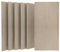 UMIACOUSTICS 6 Packs Acoustic Panel,48 x 24 x 0.4 Inches Sound Absorbing Flame Retardant Panel,Decorative Noise Canceling Wall Panels Equidistant Slot for Room,Home Theater,Studio (Light Tan)