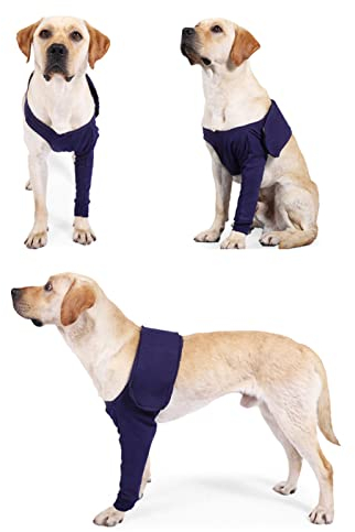 Zerodis EllbogenschüTzer FüR Hunde, Ellbogenschutz FüR Hunde, Hochelastischer, Atmungsaktiver, Leckfester Ellbogenschutz FüR Hunde Zur Postoperativen Genesung (M)