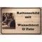 INDIGOS UG - Alu-Dibond Schild - Ratte - mit Wunschtext und Foto - Spruch - Design Deko Geschenkidee individuell personalisiert - Schilder selbst gestalten