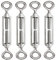 4 Pièces Tendeur Cable M8 Tendeur Cable Inox 304 Réglable Oeil de Ridoir et Oeil pour Tendeur de Fil Cable Acier Corde Crochet Tendeur Accessoires