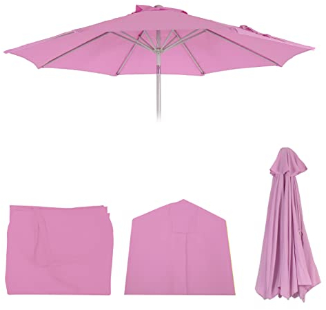 Mendler Ersatz-Bezug für Sonnenschirm N19, Sonnenschirmbezug Ersatzbezug, Ø 3m Stoff/Textil - Flieder