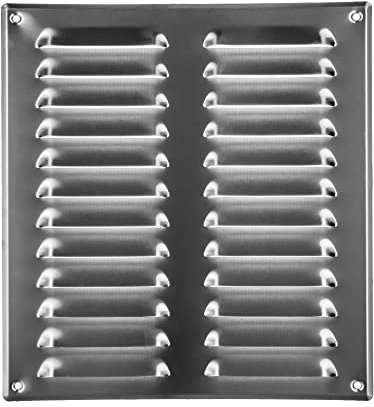 Repa Market Cubierta de ventilación de aluminio de 10 x 11 pulgadas, rejilla de pared y techo inoxidable con malla de pantalla, entrada de aire, registro de retorno, para aberturas de conductos HVAC