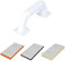 HELPMATE Kit de pose et de plâtrage professionnel 3 en 1 avec poignée interchangeable – Nettoyage et lissage efficaces des carreaux et du plâtre – Avec planche à laver pour carrelage, planche à râper