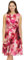 Vera Mont Damen Cocktailkleid mit Bindegürtel 44, Pink/Red