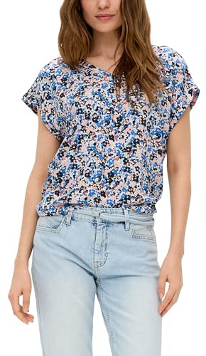 s.Oliver Viskosebluse mit V-Ausschnitt