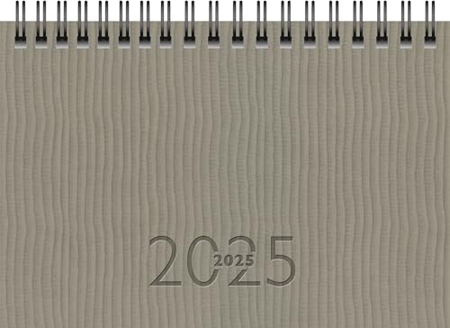 rido/idé Taschenkalender Mod. TM 17/contacter 2025 | A6 quer, Kunstleder, grau