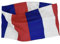 Thayakii Stirnband Stirnband Sport, Haarband mit Flaggenmuster Schweißband Kopftuch elastisch für Fashion Outdoor Training Bandana (FR, L)