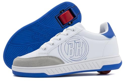 BREEZY ROLLERS Schuhe mit Rollen für Kinder I Rollschuhe-Sneaker Kids I Von Kinder Straßen-Schuhen zu Rollschuh in wenigen Sek. I Patentiertes Klick-System I Turnschuhe mit Rollen für Mädchen & Jungen