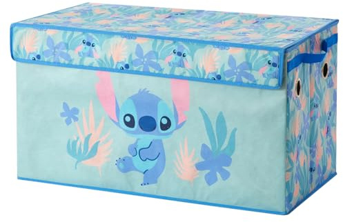 Idea Nuova Disney Stitch - Baule pieghevole, resistente, con coperchio morbido, 72,4 x 36,8 x 40,6 cm