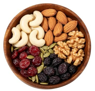 Wooden Tray Serving Bowl for Salad with Two Compartment(Round Small Size) | Rustic Server for Foods, Salads, Fruits, Bread, Wooden Salad Bowl, Entryway Key Catch Tray