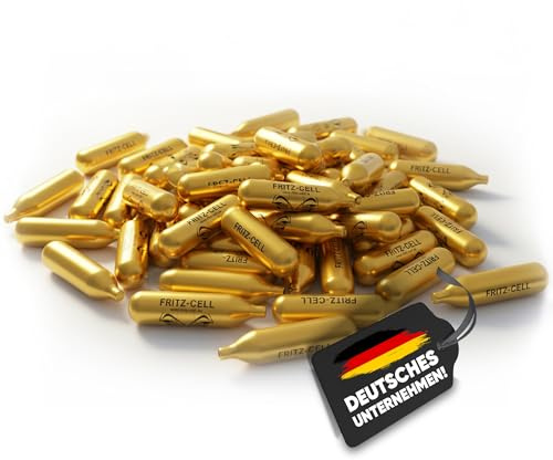 fritz-cell 12g CO₂-Kapseln für Softair, Paintball, Luftgewehre – 300 Stück
