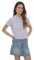 TERRANOVA Maglietta Donna Polo in Cotone Piquet con Colletto a Coste e Maniche Corte Colore Lilla Chiaro Taglia XL