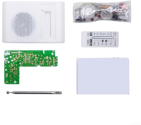 Glomc FM AM Radio Receiver DIY Kit With TDA2822 Power Circuit, Dual Band FMAM Radio Project Circuit Board 210SP For Electronics Enthusiasts