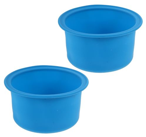 PACKOVE 2pcs Silicone Wax Melting Pot Reusable Liners for Wax Warmer Silicone Inserts No Mess Easy Pour