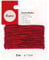 Rayher 8908918 Gummifaden, 1 mm ø, Karte 5 m, rot, elastische Gummischnur zum Nähen von Behelfsmasken, für Armbänder usw.