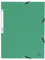 Exacompta 55303E 10er Pack Einschlagmappe. Aus extra starkem Colorspan-Karton DIN A4 mit 3 Klappen und Gummizügen grün Sammelmappe Dokumentenmappe ideal für Büro und Schule