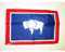 AZ FLAG - Drapeau Wyoming - 45x30 cm - Pavillon Etat Américain - Usa - Etats-Unis 100% Polyester Avec Deux Cordelettes - 20g