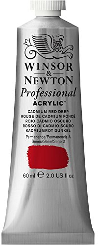 Winsor & Newton 2320097 60 ml Professional Acrylic Colour - Cadmium Red Deep
