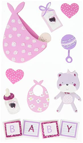 Heyda 203780630 Stick-On's Mix, Motiv: Baby Girl 2