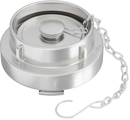 Wiltec Storz Blindkupplung C 52mm 2 mit Kette aus Aluminium zum temporären Verschließen von Storzabgängen