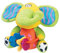 Playgro Plüschrassel Elefant, Mit Beißringen, BPA-frei, Ab 3 Monate, Zany Zoo Playmate Elephant, Grün/Gelb, 40128