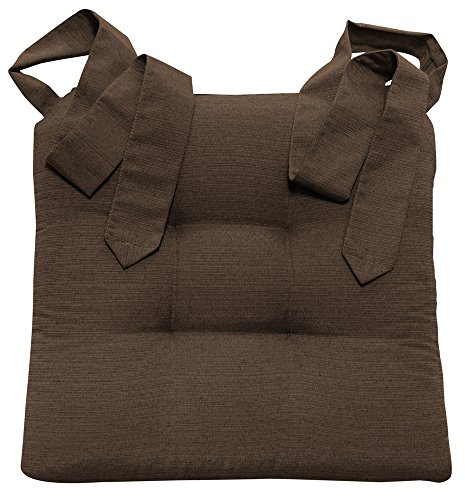 JEMIDI Stuhlkissen Sitzpolster 42x46x7cm - Indoor Outdoor Sitzkissen extra dick - Sitzauflage mit Schleifenband für Esszimmer Stuhl Gartenstuhl