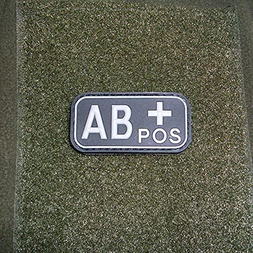 Blutgruppe AB+ POS Blut Positiv Armee Einsatz Erkennung Heer 5x2,5cm #16268