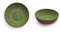 Emporio Zani Serie touch-mel Juego 2 platos hondos color verde natural cm 20,5