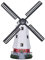 Outdoor Solar Powered Windmill Garden Ornament wind mill Light up