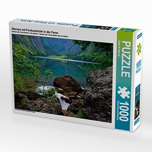 CALVENDO Puzzle Obersee mit Fischunkelalm in der Ferne | 1000 Teile Lege-Größe 64 x 48 cm Foto-Puzzle für glückliche Stunden