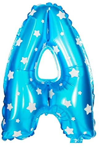 16 Blue Letter A Balloons Party Inflatable Bunting Personalised Banner Decorations Gifts Birthday Christening Wedding