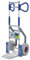 Vollmontierte EXPRESSO Alu Profi- Sackkarre klappbar / 120kg / graue Luftreifen für helle Böden / Schaufel L 24,5 x B 22 cm / AE27185123