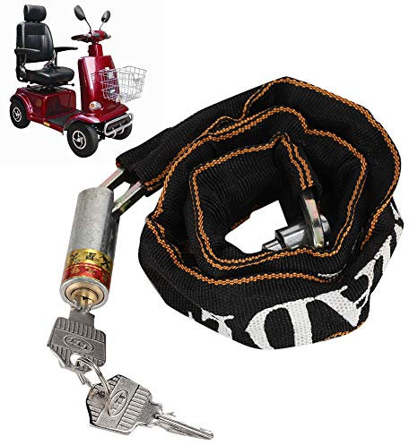 Bike Lock, Anti-Theft Motorcycle Mobility Scooter Chain Lock Bike Bicycle Wheelchair Lock for Road Bike Mountain Bike, Great Bike Safety Tool
