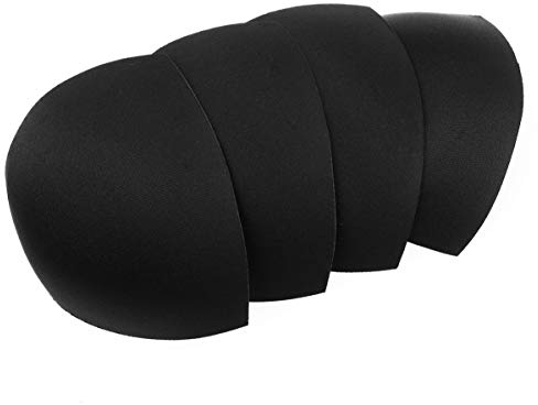 ABOOFAN 3 Paar BH-Einlagen Sport BH Pads Einlagen Einnähen BH Cups Abnehmbarer Air Cotton Foam Sponge Atmungsaktive Sport Yoga Bikini Top Bra Pad Insert Ersatz Schwarz Gr. 3 Paar, Schwarz