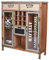 Fabrik Anrichte „New York Home“ – Industrial Kommode | Holz & Metall | 3 Schubladen & 2 Türen | Loft Buffet im Patchwork-Design lof080 Palazzo Exklusiv