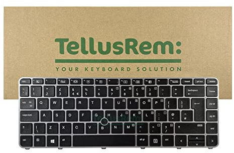 TellusRem Clavier de Remplacement UK rétroéclairé pour HP 840 G3, 745 G3, 840 G4, 745 G4