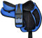 Wonderwish Treeless Bareback-Sattel Englischer Pferdesattel, synthetisch, Springen, Allzwecksattel (blau, 30,5 cm)