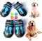 CovertSafe& Hundeschuhe für Hunde, rutschfest, wasserdicht, für draußen, Hundeschuhe für mittelgroße bis große Hunde, 4 Stück, mit robuster Sohle, Schwarz-Blau