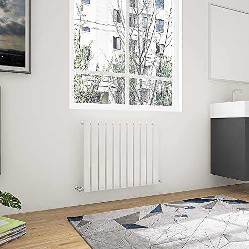 Acezanble Horizontal Flat Panel Radiators Central Heating White Single Designer 600x748mm