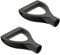 Gcroet 2PCS D shaped Steel Shovel Handle Plastic Grip Shovel Handle Replacement Spades Forks,Shovel D Grip Handle 34mm Inner Diameter Plastic Spade Digging Raking Tools Black