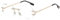 kachawoo Octagon Randlose Sonnenbrille für Männer Frauen Polygon Rahmenlose Sonnenbrille Uv400 Gold Metallbeine Brille Unisex für Partyurlaub (gold with clear)