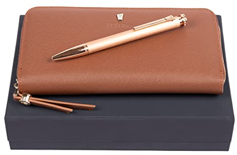 Festina Schmuckset Mademoiselle Kugelschreiber & Reisegeldbörse in der Farbe: Braun, FPBL222Y