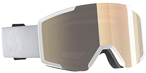 Scott Shield Light Sensitive Goggle Weiß - Halbrandlose selbsttönende Ski- und Snowboardbrille, Größe One Size - Farbe M