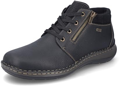 Rieker Herren 3043 Schnürstiefel, Schwarz, 44 EU Weit