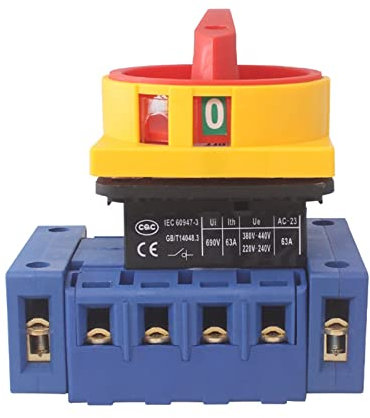 YANHAO LW30-40A / 6P Disconnect Isolator Switch Three-phase Six Wire Padlock Load Power Cut-off Transfer Rotary Cam Switches YMD11-40A 1Pcs