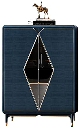 FIONEL Barschrank Wohnzimmer Weinschrank gegen die Wand Moderne Glas Tür Ausstellungsschrank Kleiner Haushaltsholz Essnetzschrank Fernseher Kabinett Wine Rack