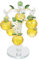 TOPPERFUN 1 Satz Kristall-apfelbaum Geldbaum Kristall Deko Kristallbaum Mini-Tablet Sommerschmuck Für Baum Kristall-Baum-skulptur Briefbeschwerer Aus Glaspflanzen Künstlich Topfpflanze
